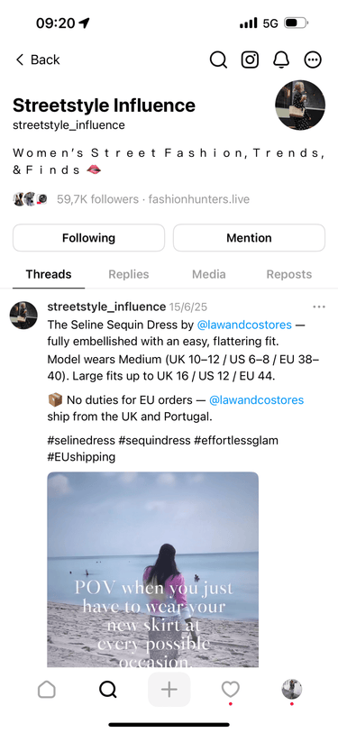 🪩 Streetstyle Influence — Fashion Media Asset for Sale - Fashion Hunters Live